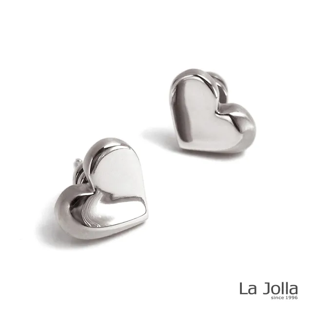 【La Jolla】初戀心情 純鈦耳環(銀色)