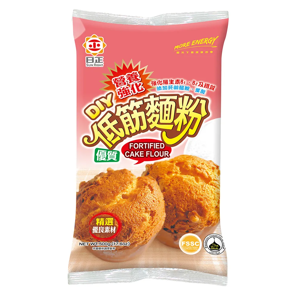 【日正食品】營養強化優質低筋麵粉500g