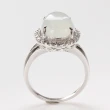 【雅紅珠寶】天然冰種白翡翠玉戒指-#11-風情萬種