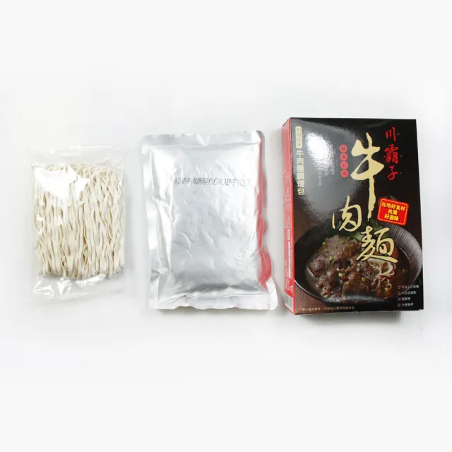 【那魯灣】川霸子紅燒牛肉麵5盒(含麵370g/盒)