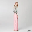 【iROO】粉色高腰寬褲
