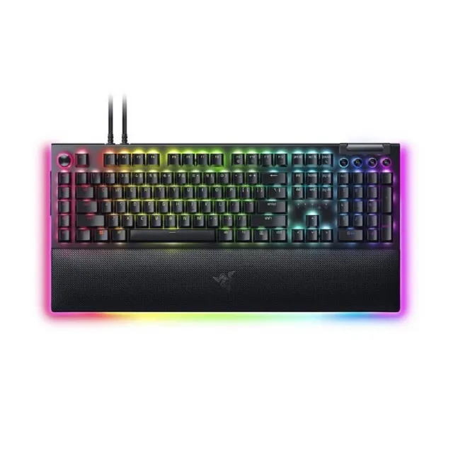 【Razer 雷蛇】BlackWidow V4 Pro 黑寡婦蜘幻彩版鍵盤 V4 Pro 綠軸 中文鍵盤