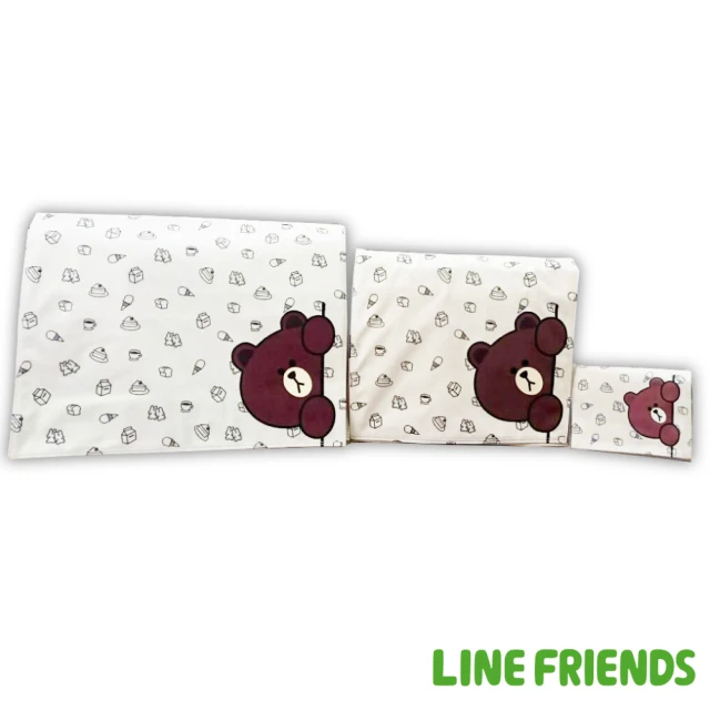 【imitu 米圖】LINE FRIENDS 熊大休閒側包+平板中側包+小側包(三入組 2色可選)