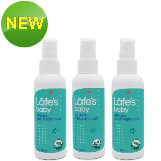 【Lafes organic】有機嬰兒防蚊液 118mlx3瓶(原廠公司貨)