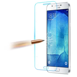 【YANG YI】揚邑 Samsung Galaxy A8 9H鋼化玻璃保護貼膜 防爆防刮防眩弧邊(2015版)