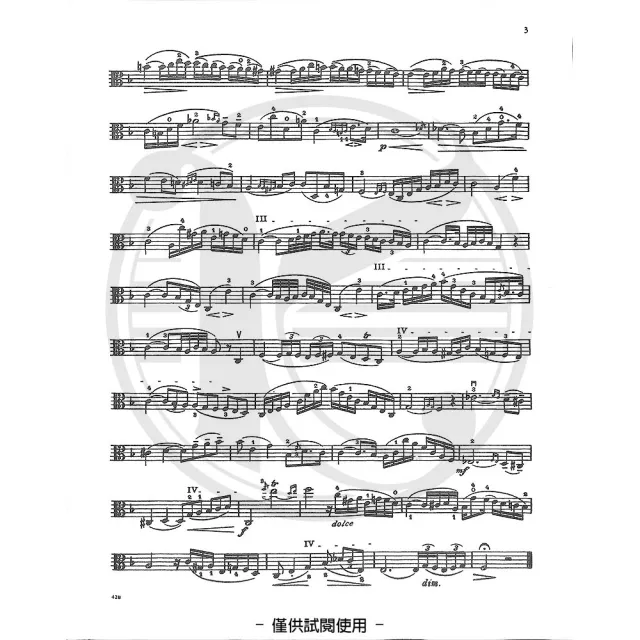 【Kaiyi Music 凱翊音樂】馬札斯：中提琴練習曲作品36第2冊 Mazas Etudes Brillantes Op.36 Book 2 Viola