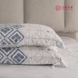 【合隆羽藏】絕版超值品-100%天絲印花床包+枕套三件組-幾何｜雙人