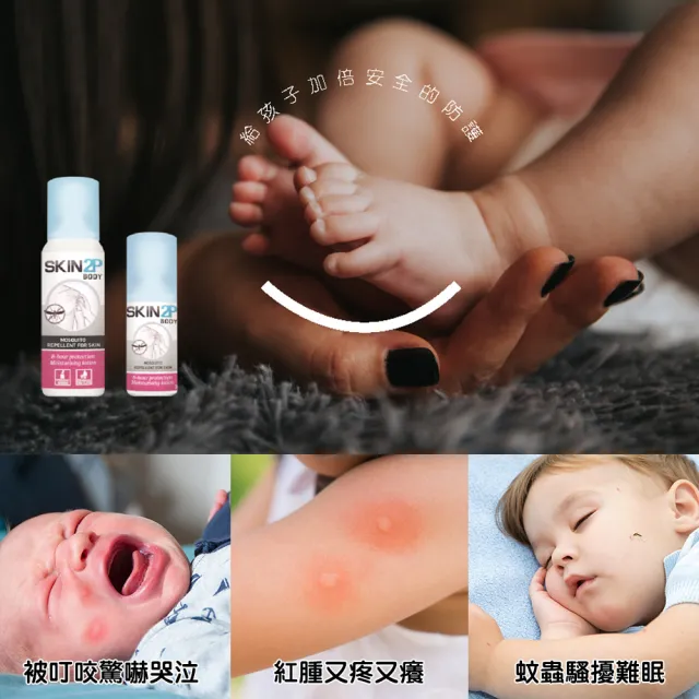 【法國PSA SKIN 2P BODY】派卡瑞丁長效防蚊乳液-淡清香100ML 2入(有效防蚊成分Picaridin派卡瑞丁/避卡納叮)