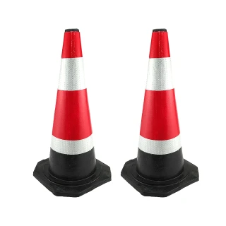 【可可交通】反光錐 黑色 橡膠錐筒 警示錐 三角錐 B-BRW6502.8(路錐 交通錐 安全錐)