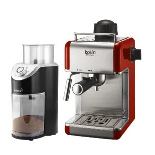 【Kolin 歌林】義式濃縮咖啡機KCO-UD402E+丹比磨豆機DB-805GD