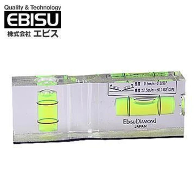 EBISU 水晶平型水平尺 附磁(ED-FLM)