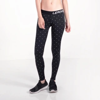 【Leader】女性專用 DotFit運動壓縮緊身褲(大點)
