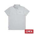 【EDWIN】男裝 涼感系列 短袖POLO衫(銀灰色)