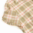 【ILEY 伊蕾】純棉鑽飾別針格子造型襯衫(杏色；M-XL；1222351501)