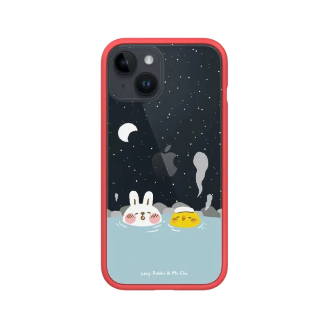 【RHINOSHIELD 犀牛盾】iPhone X/Xs/XR/Xs Max系列 Mod NX手機殼/懶散兔與啾先生-泡溫泉(懶散兔與啾先生)