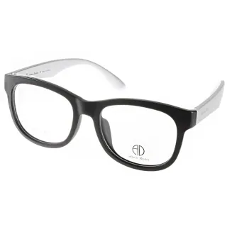 【ALAIN DELON】簡約百搭款眼鏡(黑-銀#AD20313 BS2)