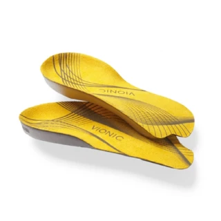 【VIONIC 法歐尼】3/4彈力吸震通用型黃色矯正鞋墊(男女通用)