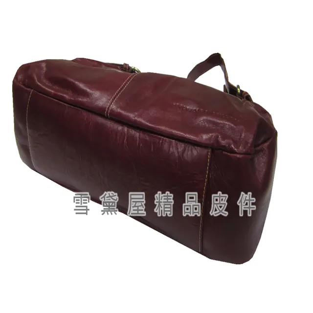 【SNOW.bagshop】雙11 真皮 水餃包肩背包中容量主袋內二隔層二拉鍊暗袋復古設計(真皮包包 100% 