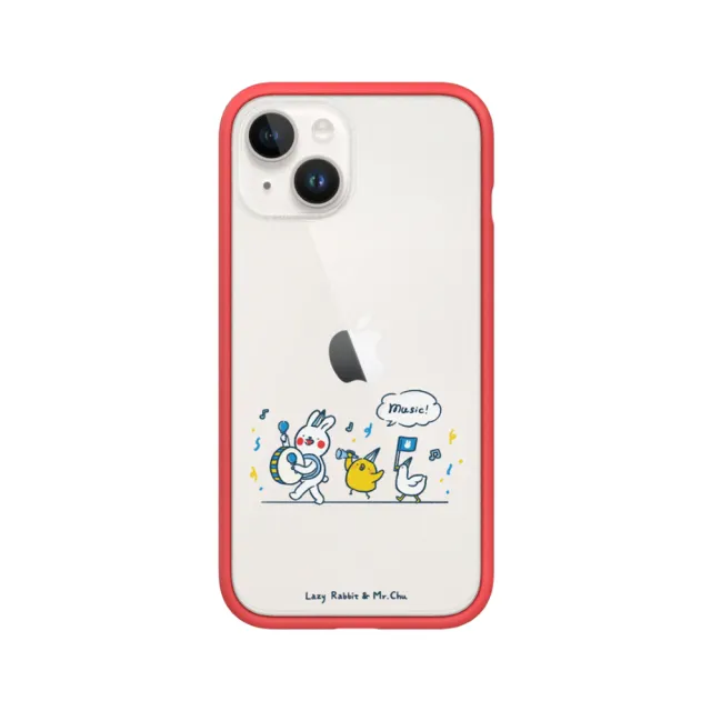 【RHINOSHIELD 犀牛盾】iPhone X/Xs/XR/Xs Max系列 Mod NX手機殼/懶散兔與啾先生-music!(懶散兔與啾先生)