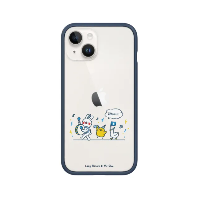 【RHINOSHIELD 犀牛盾】iPhone X/Xs/XR/Xs Max系列 Mod NX手機殼/懶散兔與啾先生-music!(懶散兔與啾先生)