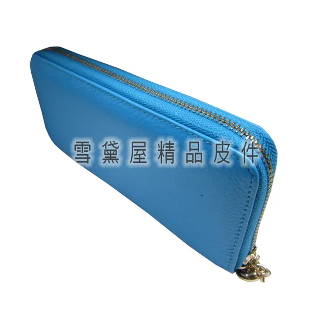 【SNOW.bagshop】雙11  長夾U型包覆拉鍊型主袋專櫃100%進口牛皮革台灣製造品質保證大