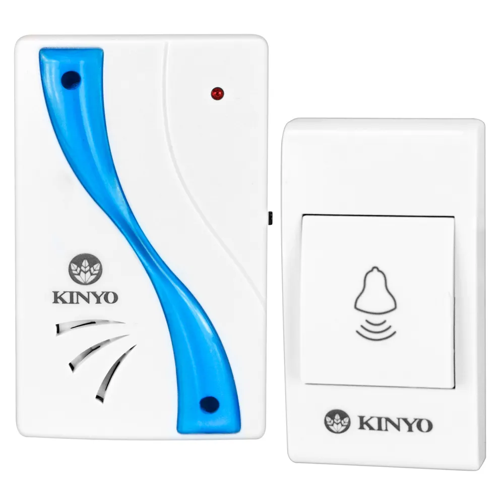 【KINYO】插電式LED燈遠距離無線門鈴(DB-375)