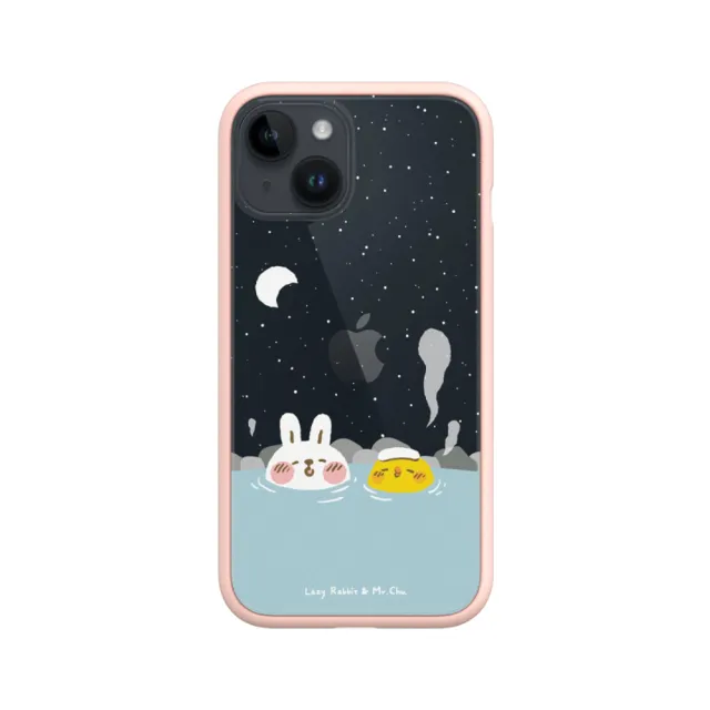 【RHINOSHIELD 犀牛盾】iPhone 12 mini/12 Pro/Max Mod NX手機殼/懶散兔與啾先生-泡溫泉(懶散兔與啾先生)