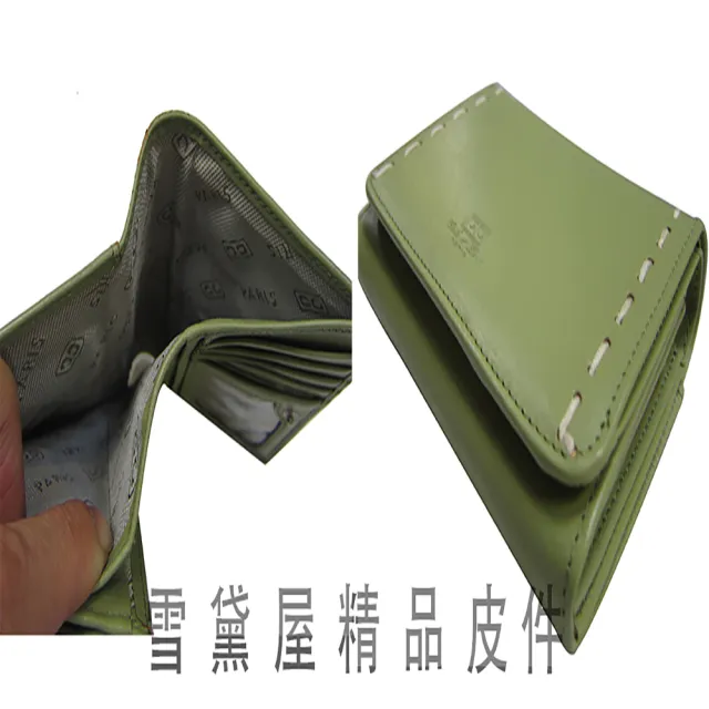 【SNOW.bagshop】雙11 短夾中性復古皮夾二折暗扣式主袋100%進口牛皮革(材質輕巧大方