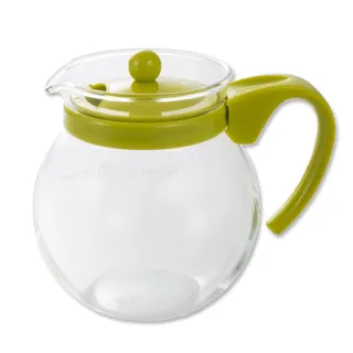 【iwaki】耐熱玻璃茶壺640ml(綠/粉)