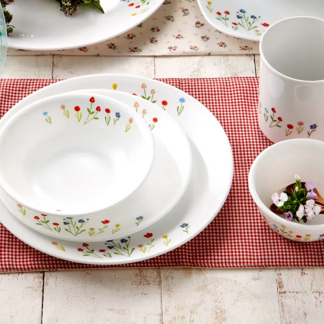 【CORELLE 康寧餐具】春漾花朵8吋深餐盤(420)