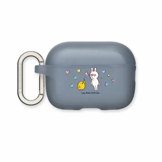 【RHINOSHIELD 犀牛盾】AirPods Pro2/Pro/第3/2/1代 無線耳機保護殼/Bubble(懶散兔與啾先生)