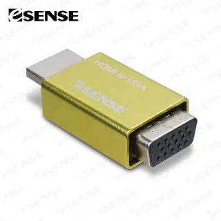 【Esense】HDMI TO VGA 免電源轉接器(內建HD高畫質晶片轉換)