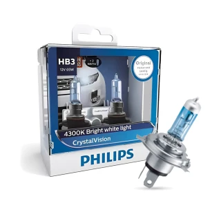 【Philips 飛利浦】頭燈水晶之光. 4300K H11(車麗屋)