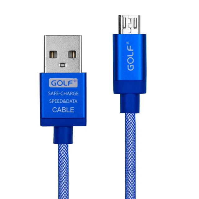 USB2.0 轉 Micro USB 鋁合金尼龍網格快速充電傳輸線(1M)
