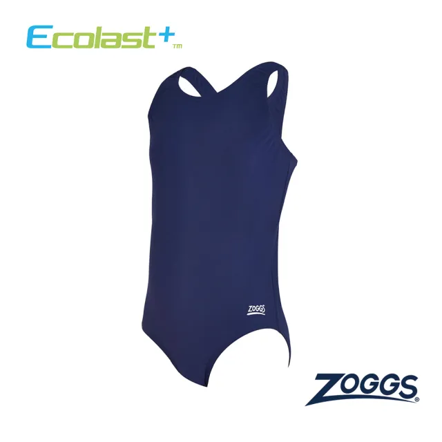 【Zoggs】女孩《時尚藍》運動連身泳裝(游泳/海邊/比賽/競賽/訓練/鐵人/三鐵)