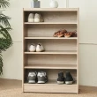 【H&D 東稻家居】索羅門橡木色5格鞋櫃-DIY自行組裝(五層櫃 櫃子 鞋櫃 櫃)