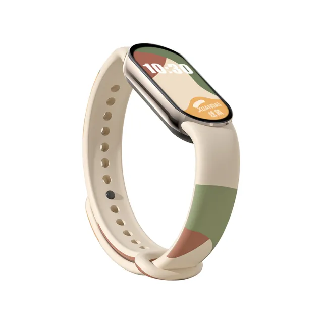 【YUNMI】小米手環8 矽膠錶帶 莫蘭迪撞色防水運動錶帶 替換錶帶(小米手環8錶帶)