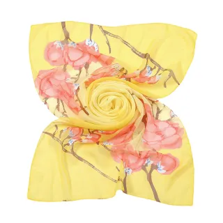 【Sukie】雪紡紗絲巾 花朵絲巾/浪漫春天花朵50X150雪紡紗絲巾 圍巾(4色任選)