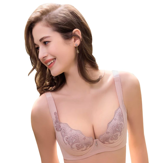 【EASY SHOP】Audrey-Classic 魔塑-美胸側包副乳美背內衣(蜜桃粉)