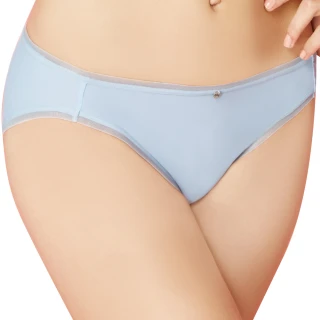 【思薇爾】嗨Q Bra系列M-XL素面低腰三角褲(淡藍色)