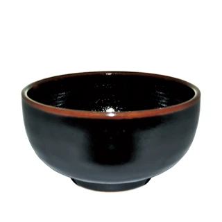 【新食器】日本製黑天目5.5吋大和尚井(大碗 碗公 缽)
