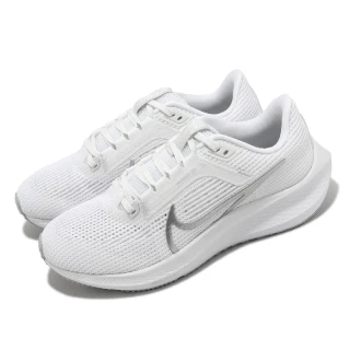 【NIKE 耐吉】慢跑鞋 Wmns Air Zoom Pegasus 40 女鞋 白 銀 緩震 小飛馬 運動鞋(DV3854-101)