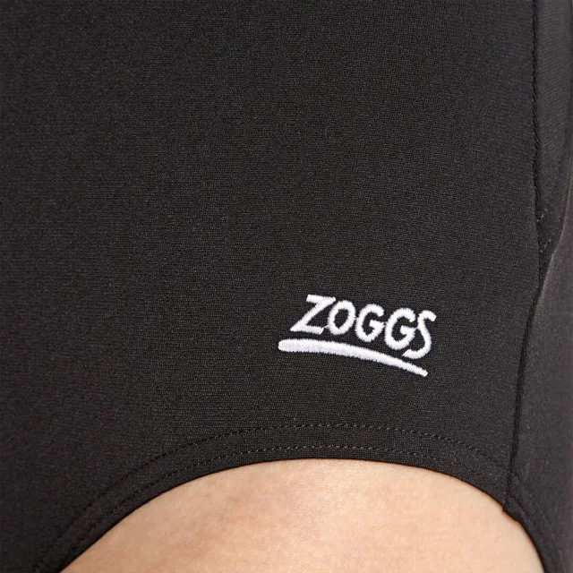 【Zoggs】女孩《時尚黑》運動連身泳裝(游泳/海邊/比賽/競賽/訓練/鐵人/三鐵)