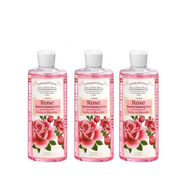 【SHILLS舒兒絲】菁萃玫瑰保濕化妝水250ml 超值3入組(玫瑰純露)