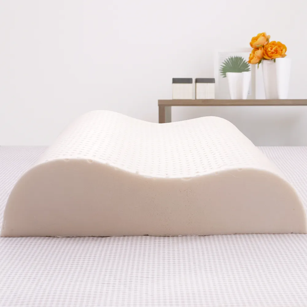 【織眠家族】純淨宣言-大尺寸AA級波浪工學天然乳膠枕(2入)