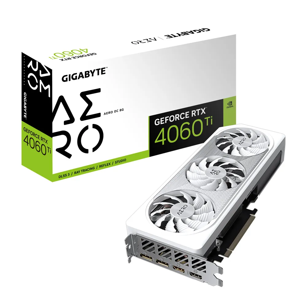 【GIGABYTE 技嘉】GeForce RTX 4060 Ti AERO OC 8G顯示卡