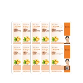 【DERMAL】杏仁緊緻潤膚面膜10入組(人氣面膜)