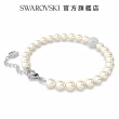 【SWAROVSKI 官方直營】Swarovski Remix Collection Strand 白色  鍍白金色 交換禮物