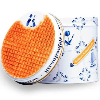 即期品【Stroopwafel】荷蘭史翠普焦糖煎餅250g精美罐裝