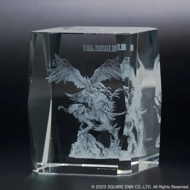 【Square Enix】FINAL FANTASY 16 3D水晶玻璃 PHOENIX & IFRIT(太空戰士/FF16)